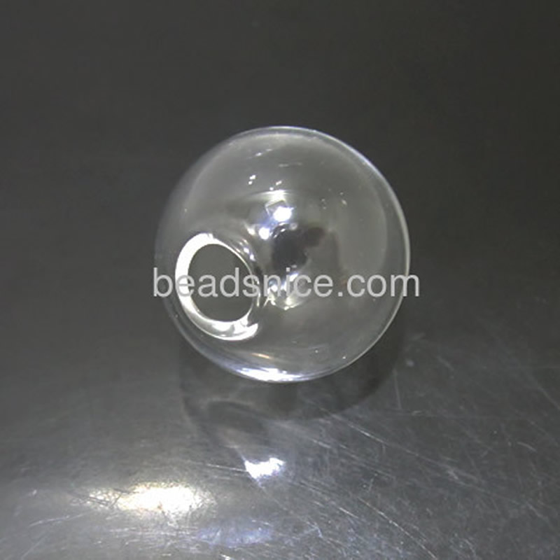 idbeadsnice26669雑貨用ガラス球ペンダントチャーム明確な円形のボトルバイアルガラスボール問屋・仕入れ・卸・卸売り