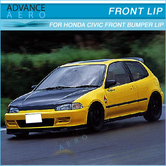 For 9698 Honda Civic Ek Ek9 Carbon Fiber Spoon Style Cf Front Bumper