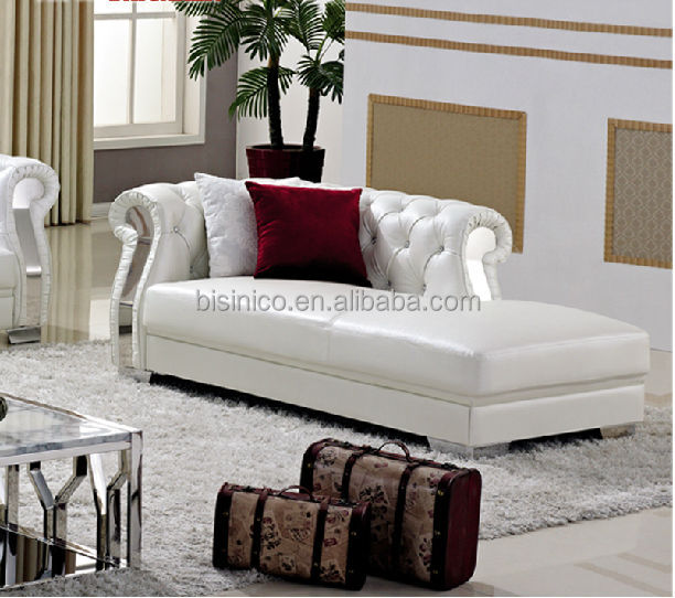 Chesterfield sofá de couro branco puro, mesa de café, mobÃlia da ...