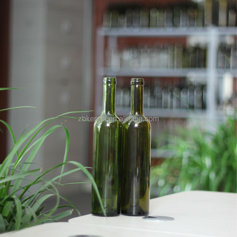 all kinds of 500ml cheap empty glass wine bottle red wine bottle dark green