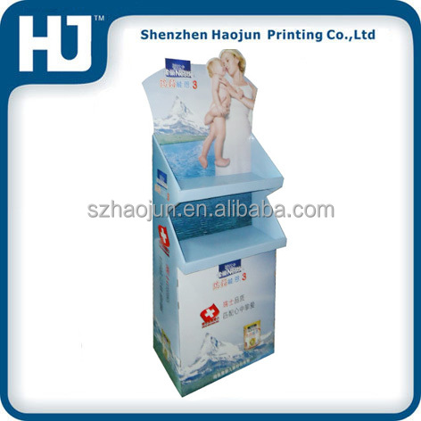2014 attractive fashional floor cardboard displays for Halls Chewing Gum