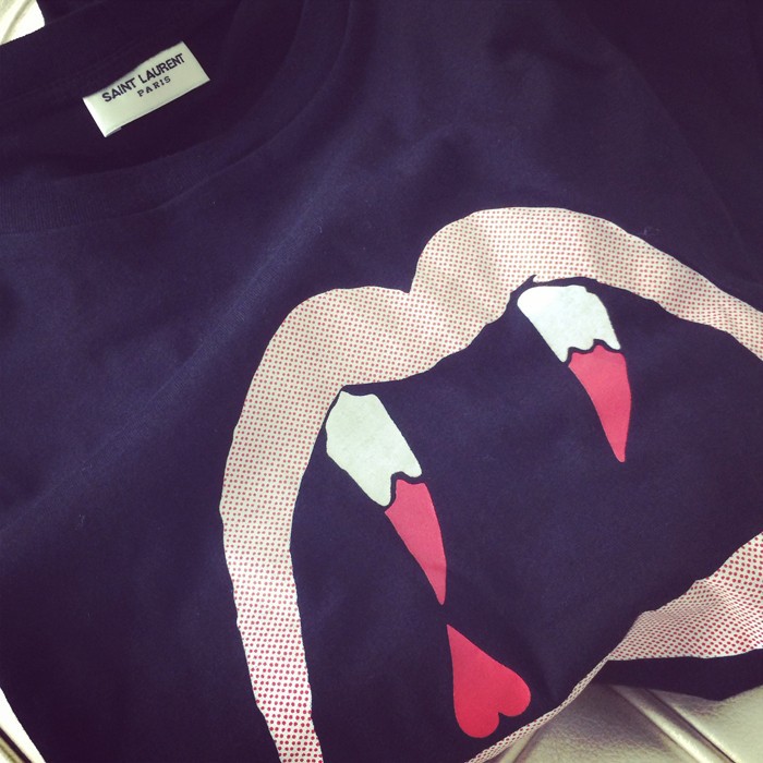 saint laurent vampire tee