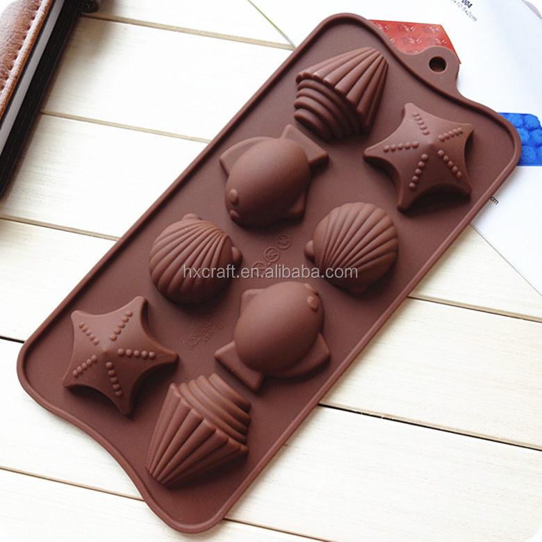Conch Silicone Ice cube Chocolate fondant cake Mould Bar Tool/mold party