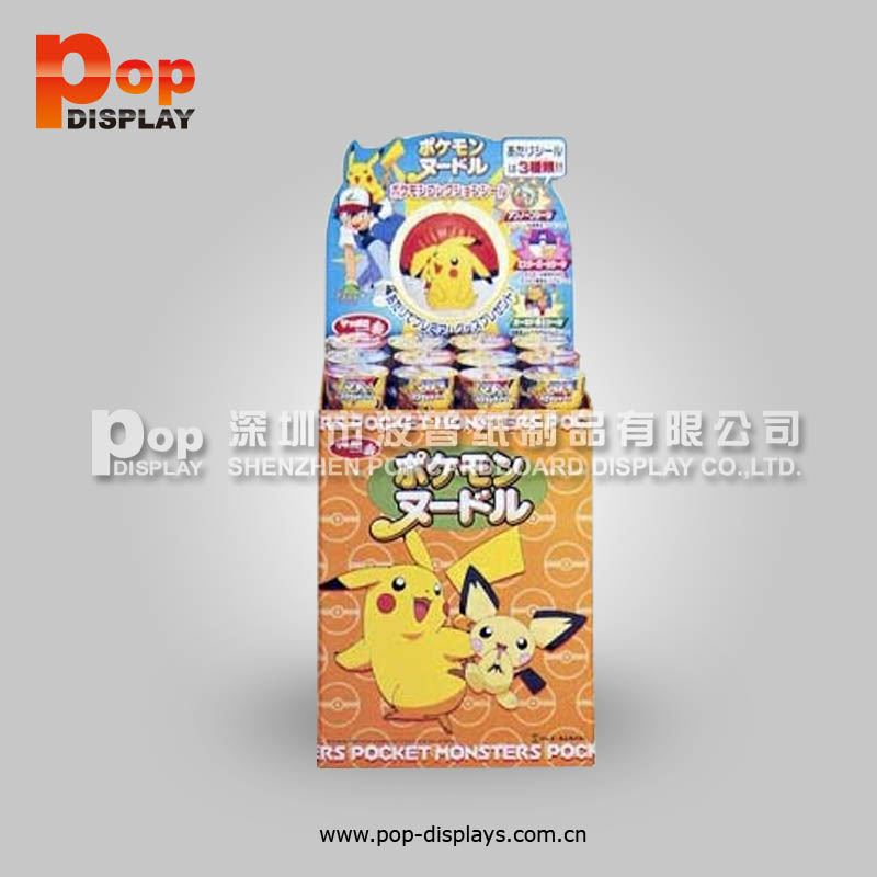portable 4 shelf floor display with pegs