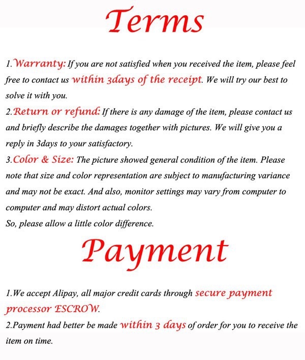Terms & Payment