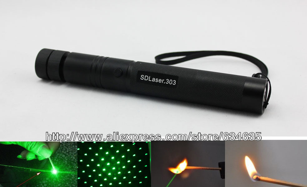 532nm SDL 303 Powerful Focus Burning Green Laser Wholesale New 532nm