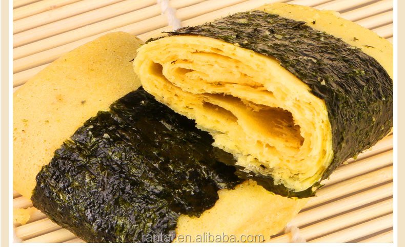 dry meat floss egg roll