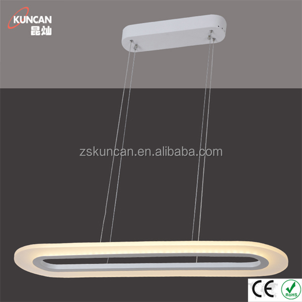 Fresco diseño arylic led lámpara de techo para sala de comedor ...