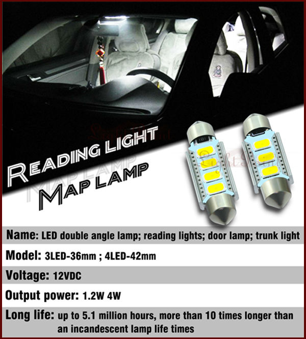爆光 LED SMD ルームライト ルーム球 LED ルームランプ■ ハイワットSMD3連発5730チップ付け(36mm /42mm選択可能 )問屋・仕入れ・卸・卸売り