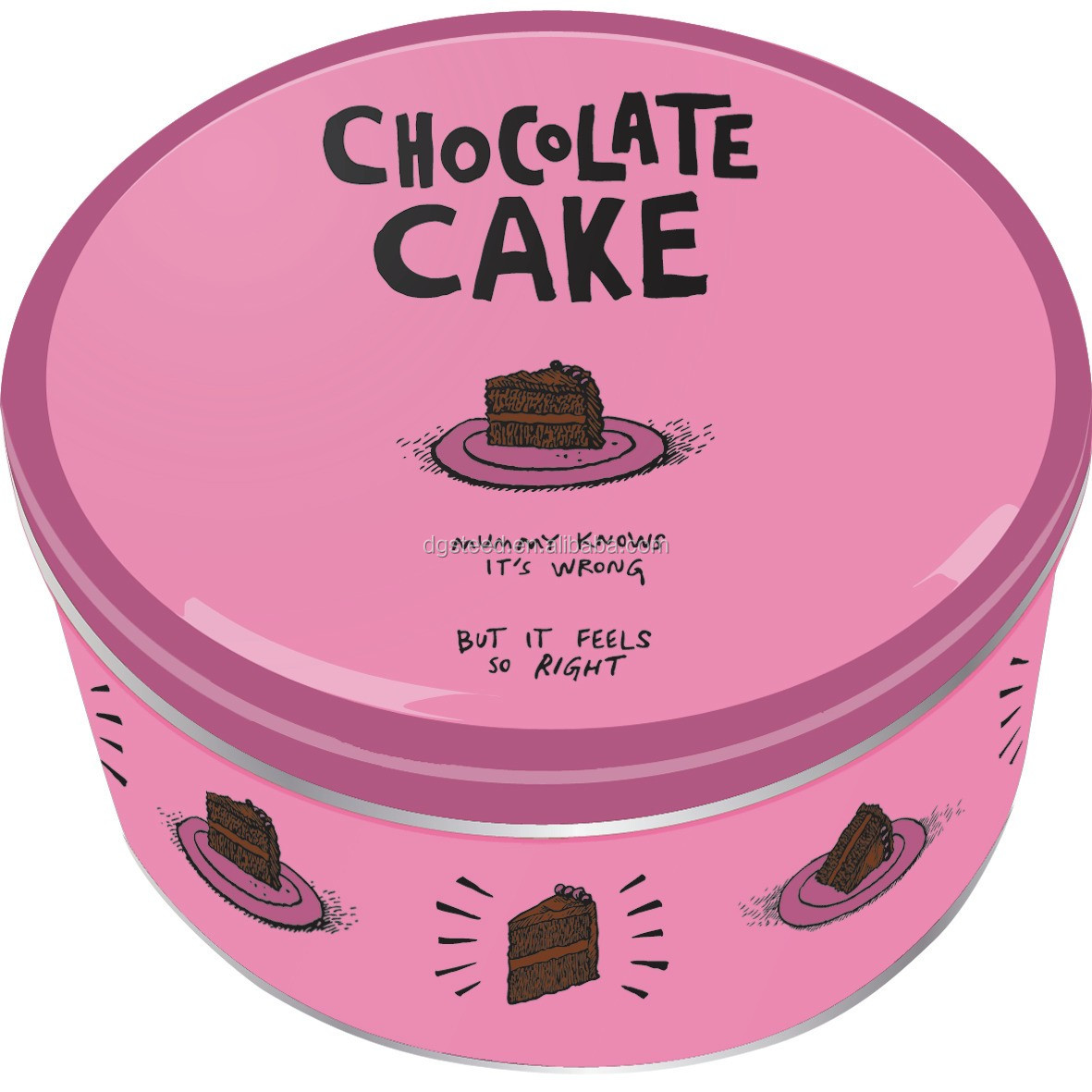 Wholesale decorative metal cake storage tins,China price supplier 21food