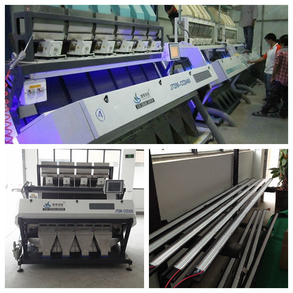 2014 new products 4 chutes with 256 channels rice mill for color sorter