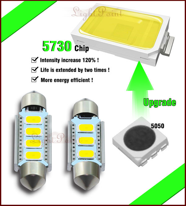爆光 LED SMD ルームライト ルーム球 LED ルームランプ■ ハイワットSMD3連発5730チップ付け(36mm /42mm選択可能 )問屋・仕入れ・卸・卸売り