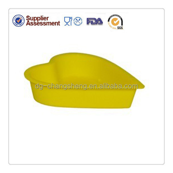 2014 Newest silicone cake pan heart shape silicone cake moulds for cake decorating with LFGB approved