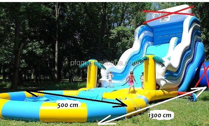 子供ゲーム2015熱い販売安い使用される商用巨大なインフレータブル販売のための水のプールのスライド問屋・仕入れ・卸・卸売り