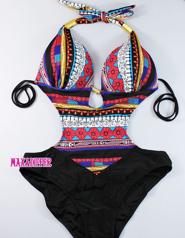 New 2014  Fashion Plus Size Swimwear Women Sexy Bohemia Exotic One Piece Monokini Swimwear Swimsuit Bathing Suit S,M,L,XL,XXL