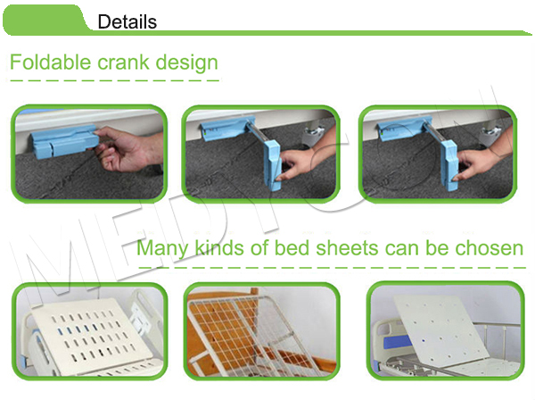 安い3クランク手動病院用ベッド販売のための仕入れ・メーカー・工場