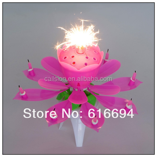Firework rotating music open flower birthday candle.jpg.jpg