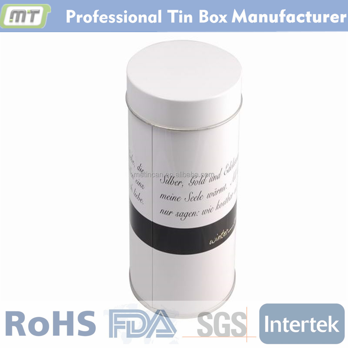 custom printed tin boxes sale / tea tin box round, tea tin box