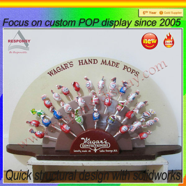 lollipop display stand holder ,wooden holder