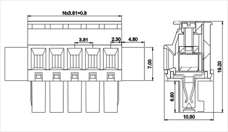 三河sh221am-3.81プラグイン可能なターミナルブロックコネクタの製造仕入れ・メーカー・工場