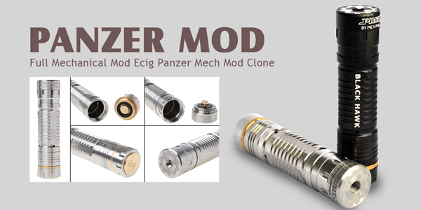 Ecig panzer Mods cooper mechanical mod 26650 panzer mod