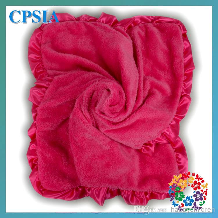 Hot!! Cute Newborn Baby Blankets 3D Rosette Flower Fleece Blanket 70*90cm Infant Baby Blankets -08