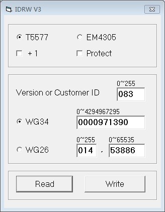 EM4100 reader write T5557