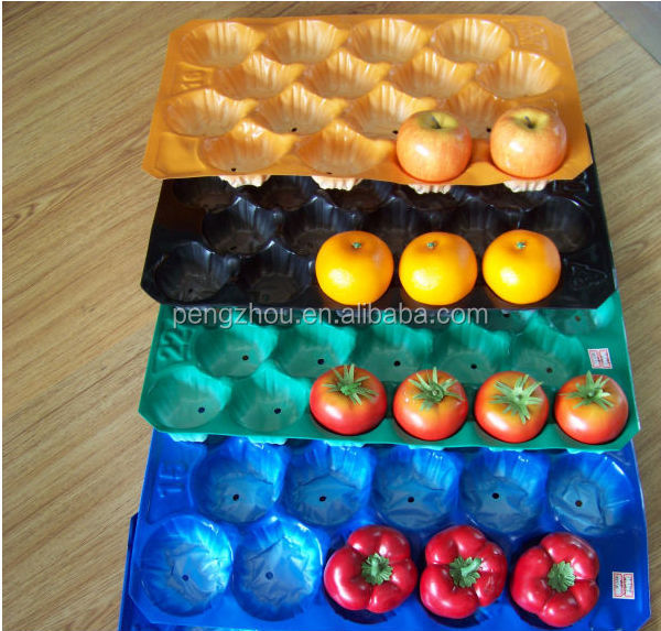 Plastic fresh Fruit packaging Tray,China Pengzhou price supplier 21food