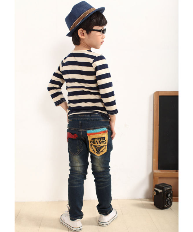 服子供用のハイ品質の純粋な綿の新しいスタイルのバルーンパンツ男の子のファッションジーンズ問屋・仕入れ・卸・卸売り