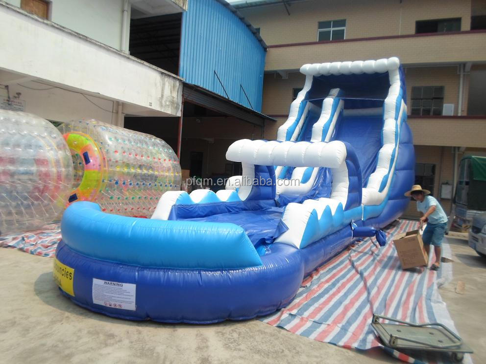 子供ゲーム2015熱い販売安い使用される商用巨大なインフレータブル販売のための水のプールのスライド問屋・仕入れ・卸・卸売り