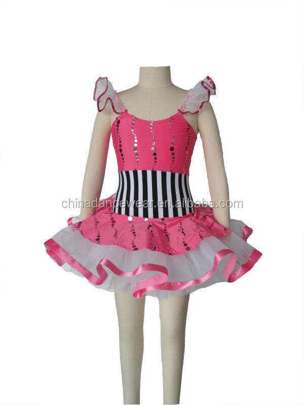 新しいファッションの女の赤ちゃんのかわいい2014年バレエダンスドレスホット別々のリボンの子バレエチュチュダンス衣装モダン問屋・仕入れ・卸・卸売り