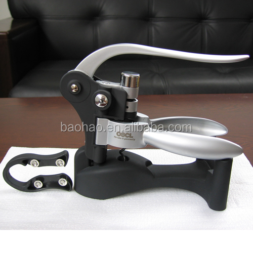 Antique brass Zinc alloy and Aluminum Champagne wine corkscrew and Red wine bottle opener set with g