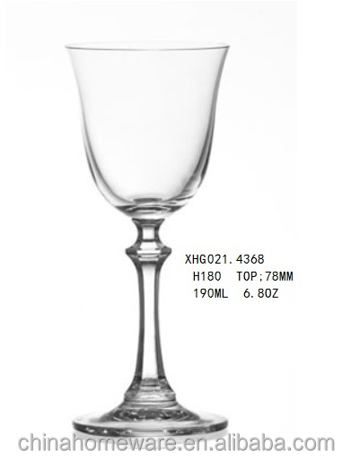 5.5oz Cheap crystal open short double-deckly stemed champagne glass