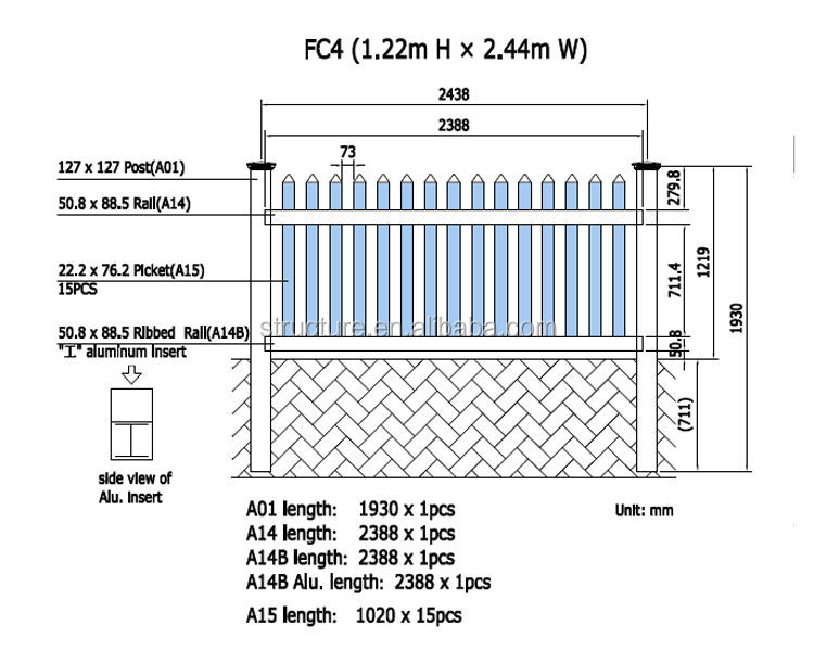 pvc portable picket fence pvc portable picket fence