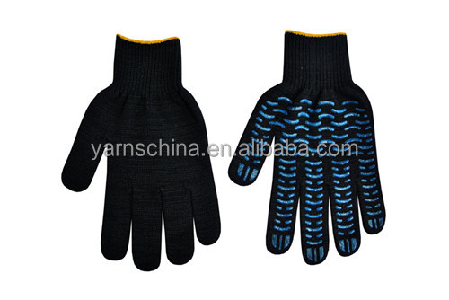再生された黒い色染め6soe糸手袋特化したロシアに輸出問屋・仕入れ・卸・卸売り