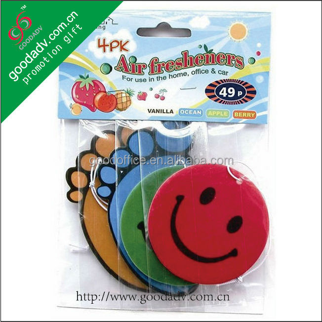 Customize long-lasting fragrance air freshener cheap car paper air freshener問屋・仕入れ・卸・卸売り