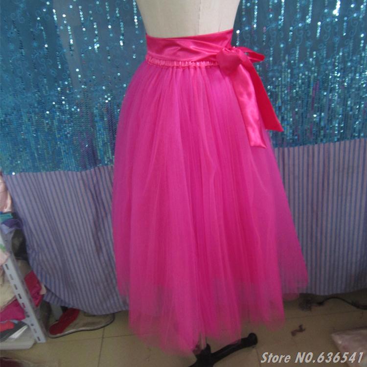 4 layers tulle tutu skirt