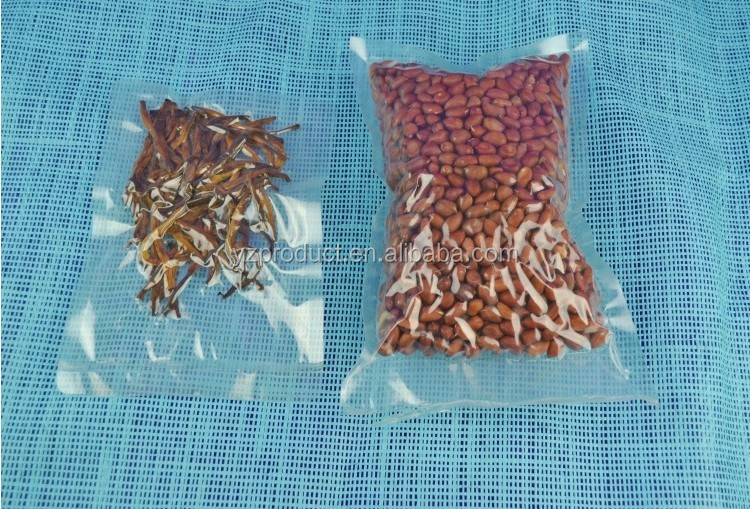 transparent frozen application food vacuum bag