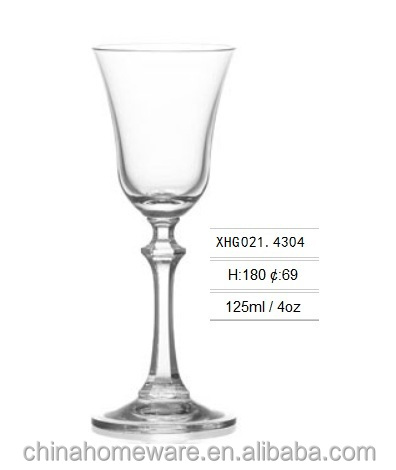 5.5oz Cheap crystal open short double-deckly stemed champagne glass