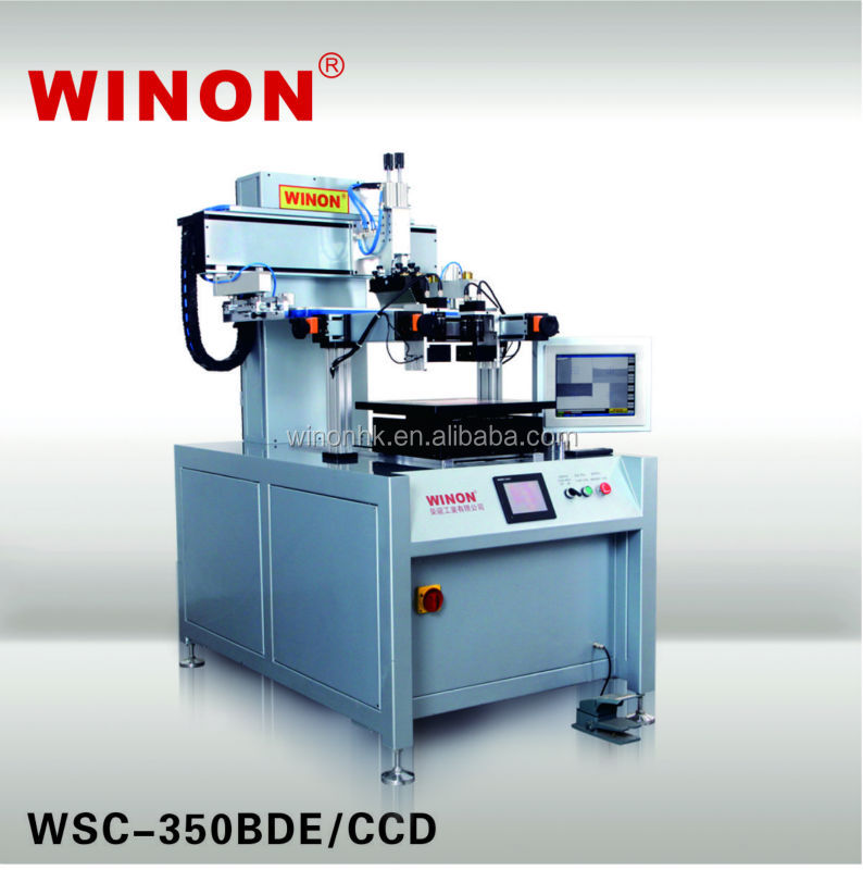 高精度ccdwinon半- 自動フラットスクリーン印刷機- wsc-350bde/ccd問屋・仕入れ・卸・卸売り
