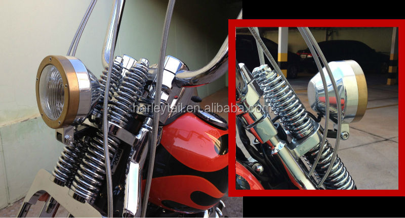 黒ヴィンテージアンティークスタイルチョッパーバイクの浮きヘッドライト街路ラットロッドカスタムアルミヘッドライト真鍮ヘッドライトリング問屋・仕入れ・卸・卸売り