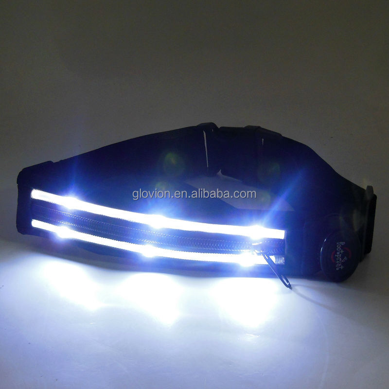 点滅スポーツベルトポーチ付きメスled屋外スポーツベルトポーチウエストバンド問屋・仕入れ・卸・卸売り