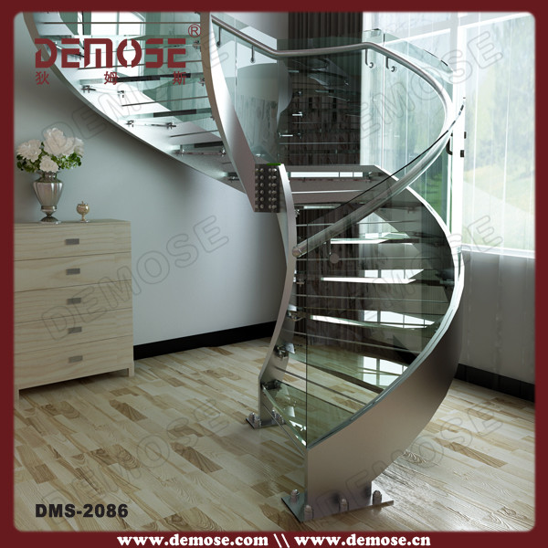 Escaleras curvas/diseño de escalera de acero inoxidable escaleras ... Acero diseño Escalera