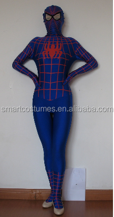新しい到着のスパイダーマン全身タイツ2014年スーツスパイダーマンライクラスーツ問屋・仕入れ・卸・卸売り