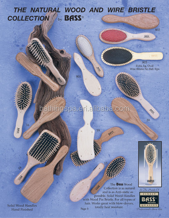 2014年熱い販売の木製ハンドルのヘアーブラシ問屋・仕入れ・卸・卸売り