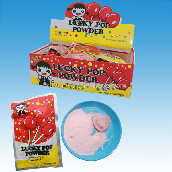 Heart Shape Lollipop with Lucky Pop Powder(7g lollipop+11g powder)