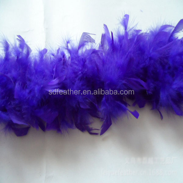 送料無料。 の羽毛ダウン40グラムを2ヤード/pcs七面鳥の羽の装飾、 紫アフリカハゲコウボア七面鳥問屋・仕入れ・卸・卸売り