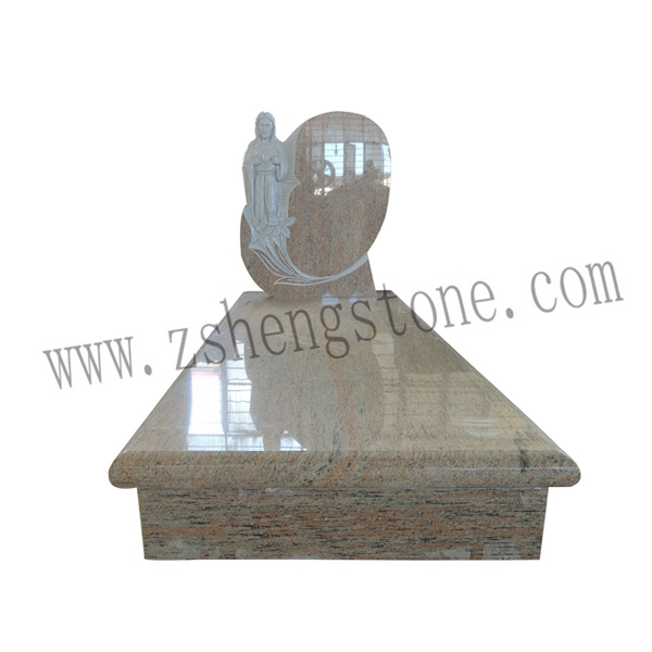 白い花崗岩の墓石彫刻された記念碑問屋・仕入れ・卸・卸売り