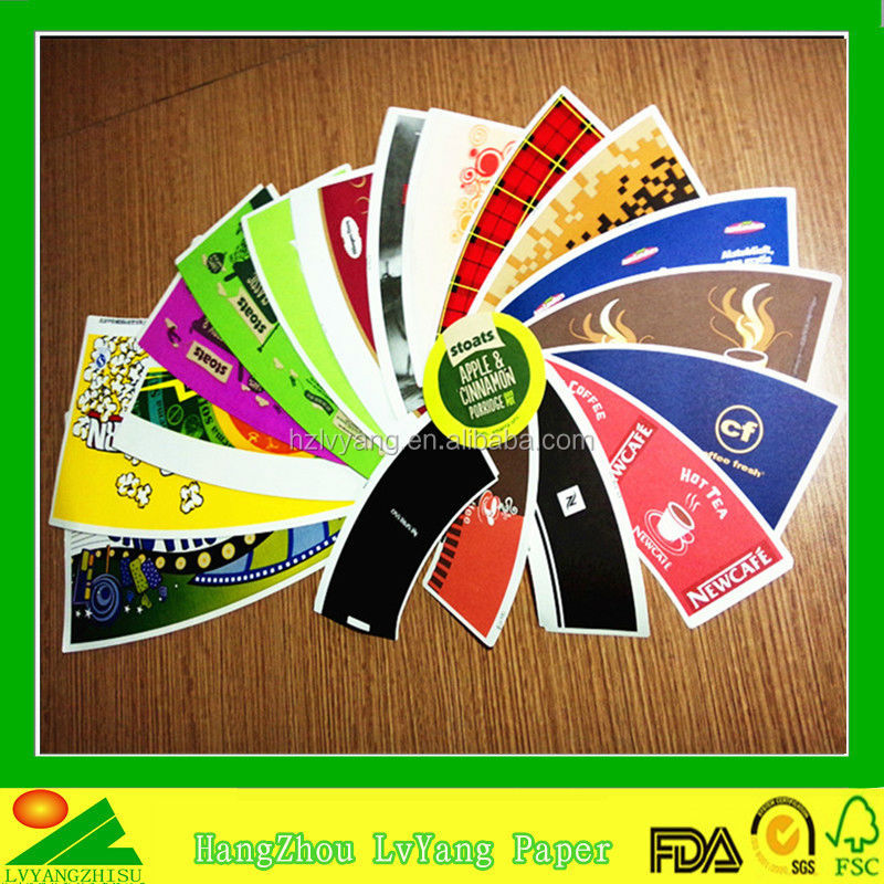 Customer design PE coated paper cup fan