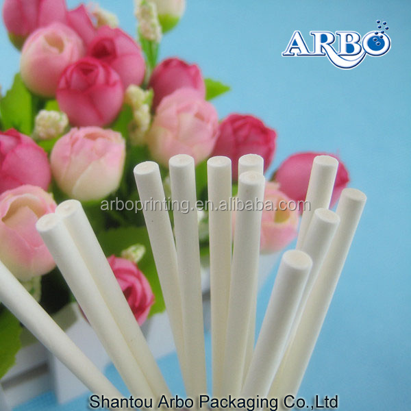 SGS MSDS and LFGB Approved customized paper clear lollipop sticks
